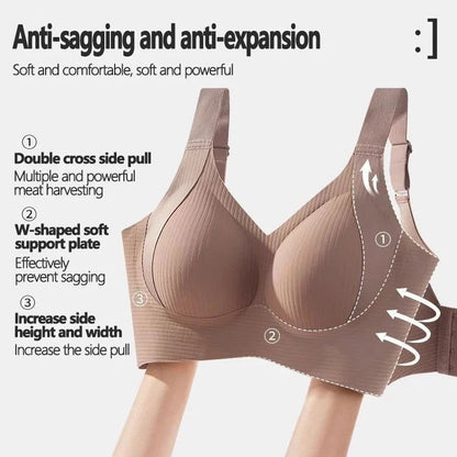 Plus Size/Big Breast Anti Sagging Seamless Bra