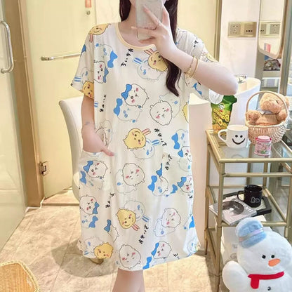 Plus Size Korean Daster with Double Pocket