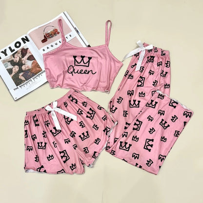 3in1 Cropped Spaghetti Sleepwear