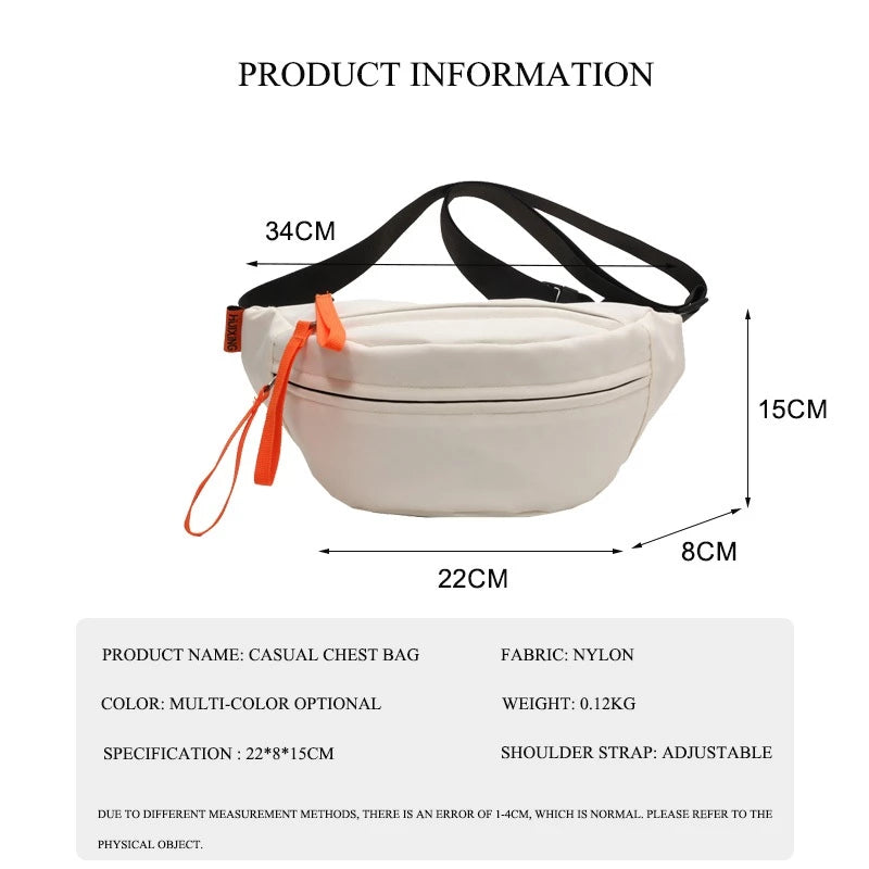 Nylon Crossbody Belt Waist Bag