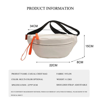 Nylon Crossbody Belt Waist Bag