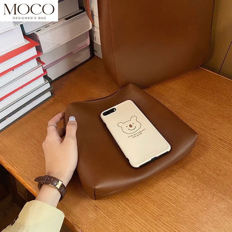 Square Handle Bucket Bag