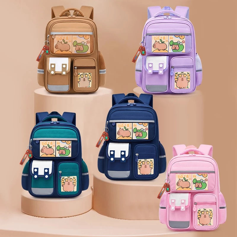 Multi-Pocket Waterproof School Backpack