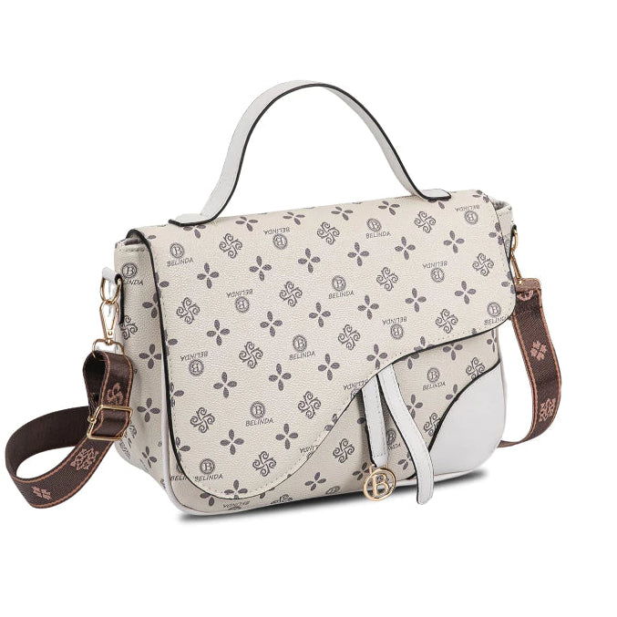 Luxury Curved-Flap Monogram Sling Bag