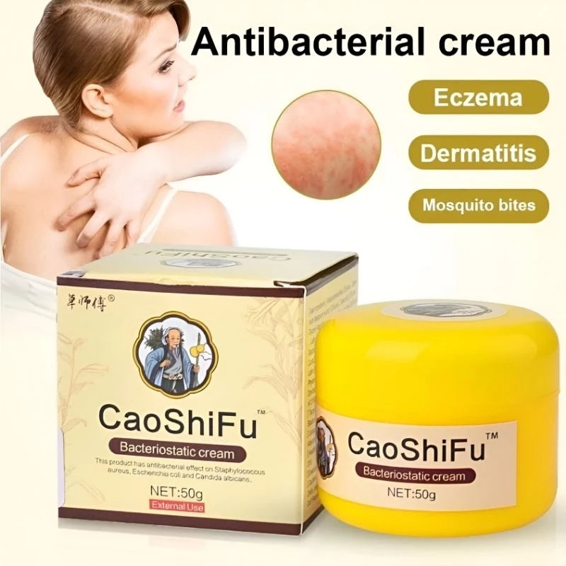 CaoShiFu Bacteriostatic Cream Skin Itching Eczema Psoriasis Solutions
