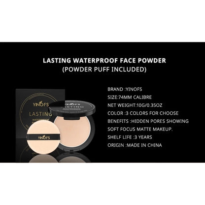 YINOFS  Lasting Waterproof Oil Control Face Powder