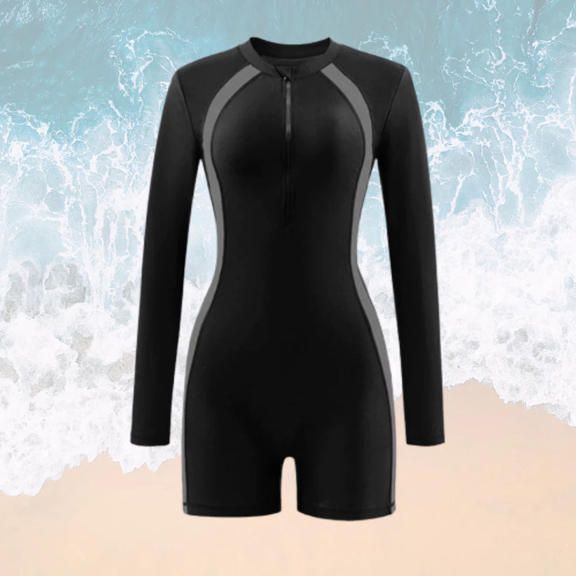 One-Piece Zipper Rash Guard