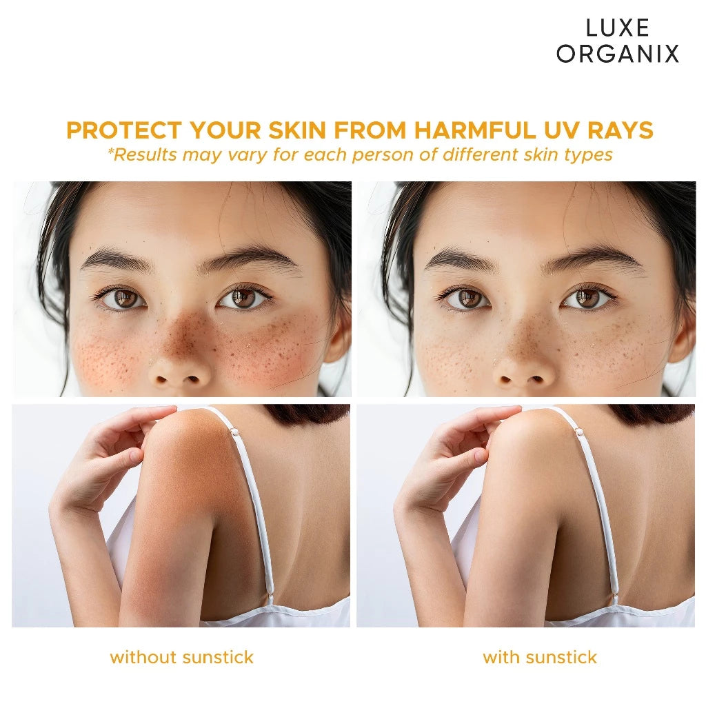 LUXE ORGANIX Zero Shine Invisible Screen Daily Sun Stick SPF 100 17g