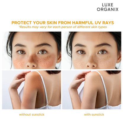 LUXE ORGANIX Zero Shine Invisible Screen Daily Sun Stick SPF 100 17g