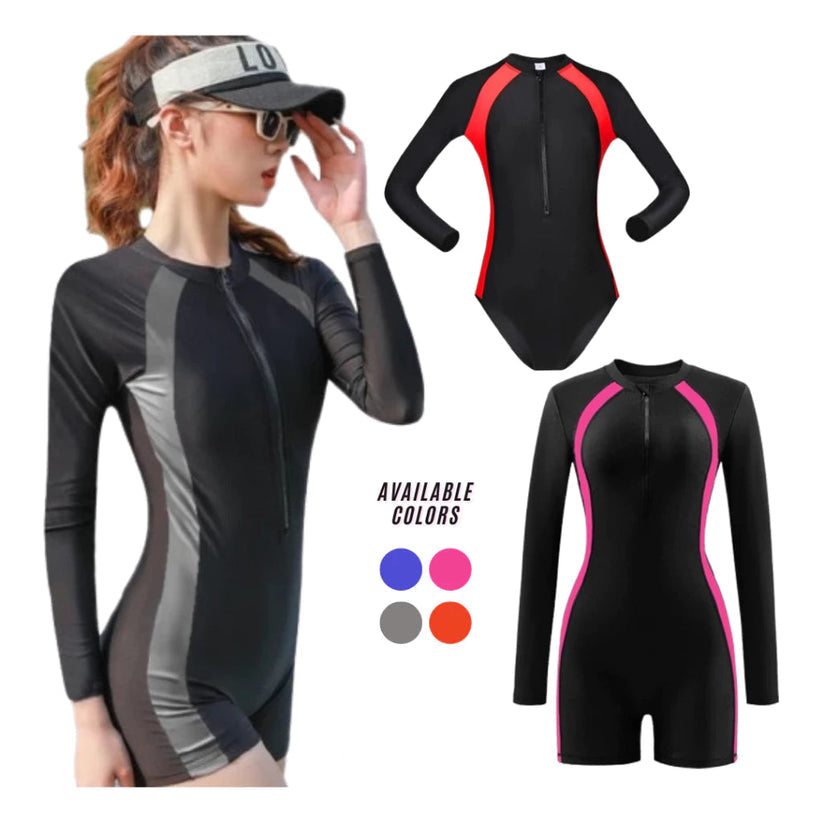 One-Piece Zipper Rash Guard