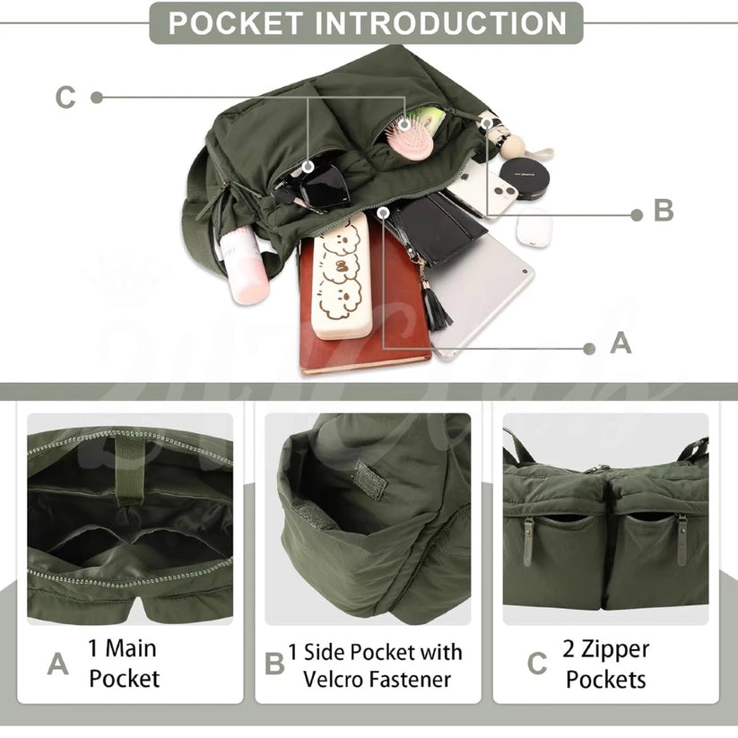 Multi Pocket Crossbody Bag