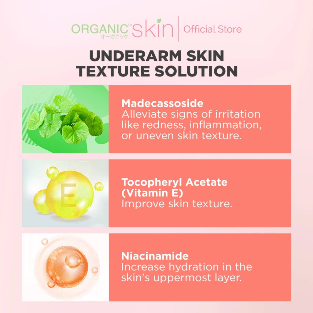 Organic Skin Japan Intensive Whitening Underarm Powder Dry Deodorant & Whitening Cream