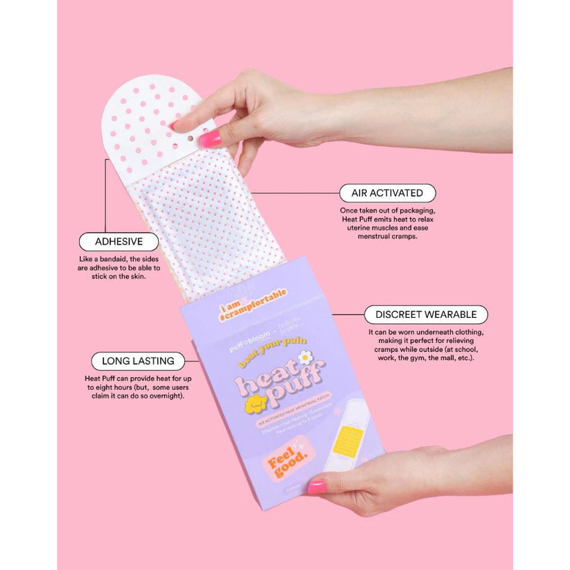 Puff & Bloom Heat Puff Air Activated Heat Menstrual Patch