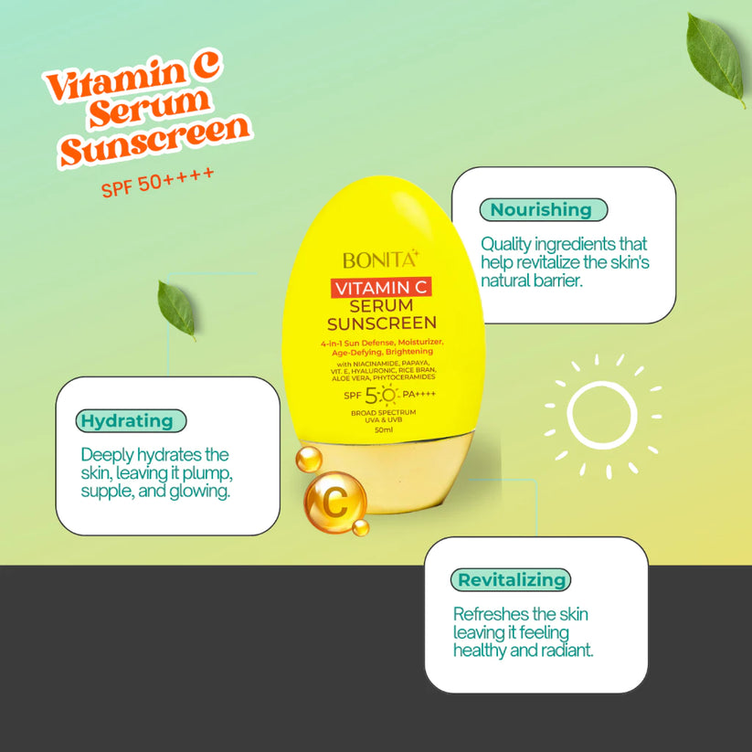 BONITA Vitamin C Serum Sunscreen SPF 50 PA++++