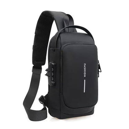 Anti-theft Waterproof Chest Bag with USB Charging Port