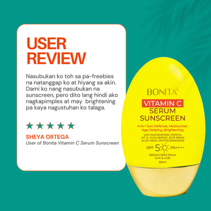 BONITA Vitamin C Serum Sunscreen SPF 50 PA++++