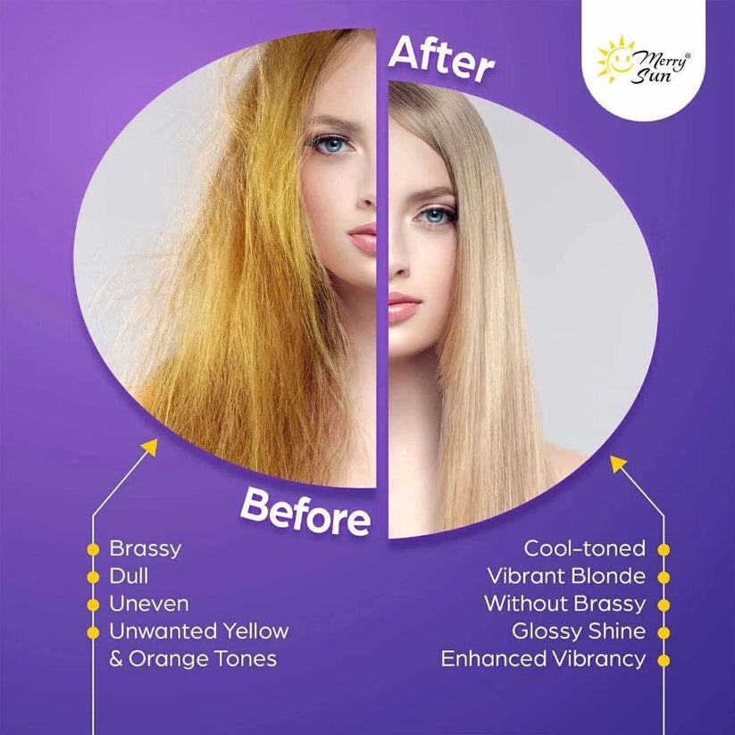 MERRY SUN Purple Toning Shampoo & Conditioner 300ml