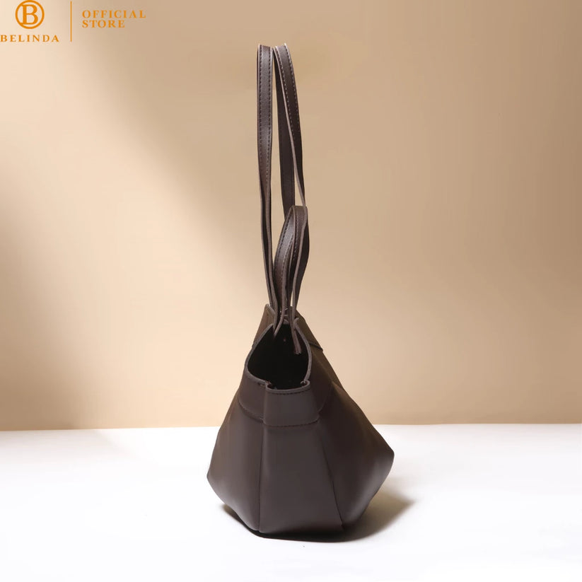 Minimalist Curved-Base Tote Bag