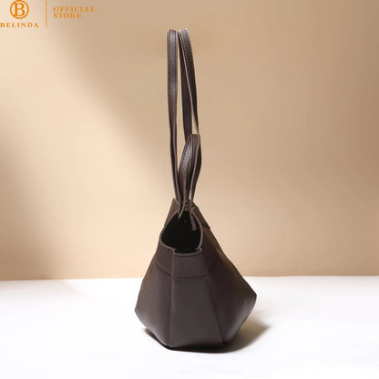 Minimalist Curved-Base Tote Bag