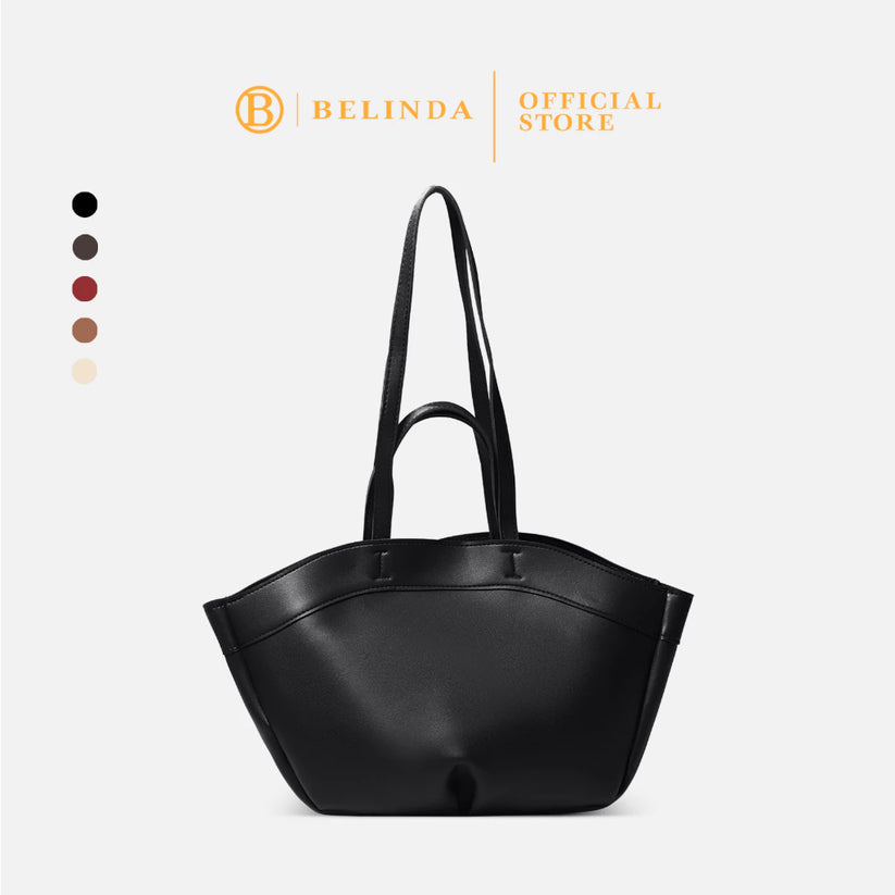 Minimalist Curved-Base Tote Bag