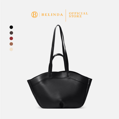Minimalist Curved-Base Tote Bag