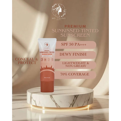 MS TSUNG Premium Sunkissed Tinted Sunscreen SPF 50 PA ++++