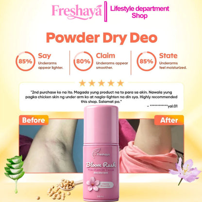 Freshaya Bloom Rush Niacinamide Tawas Deodorant
