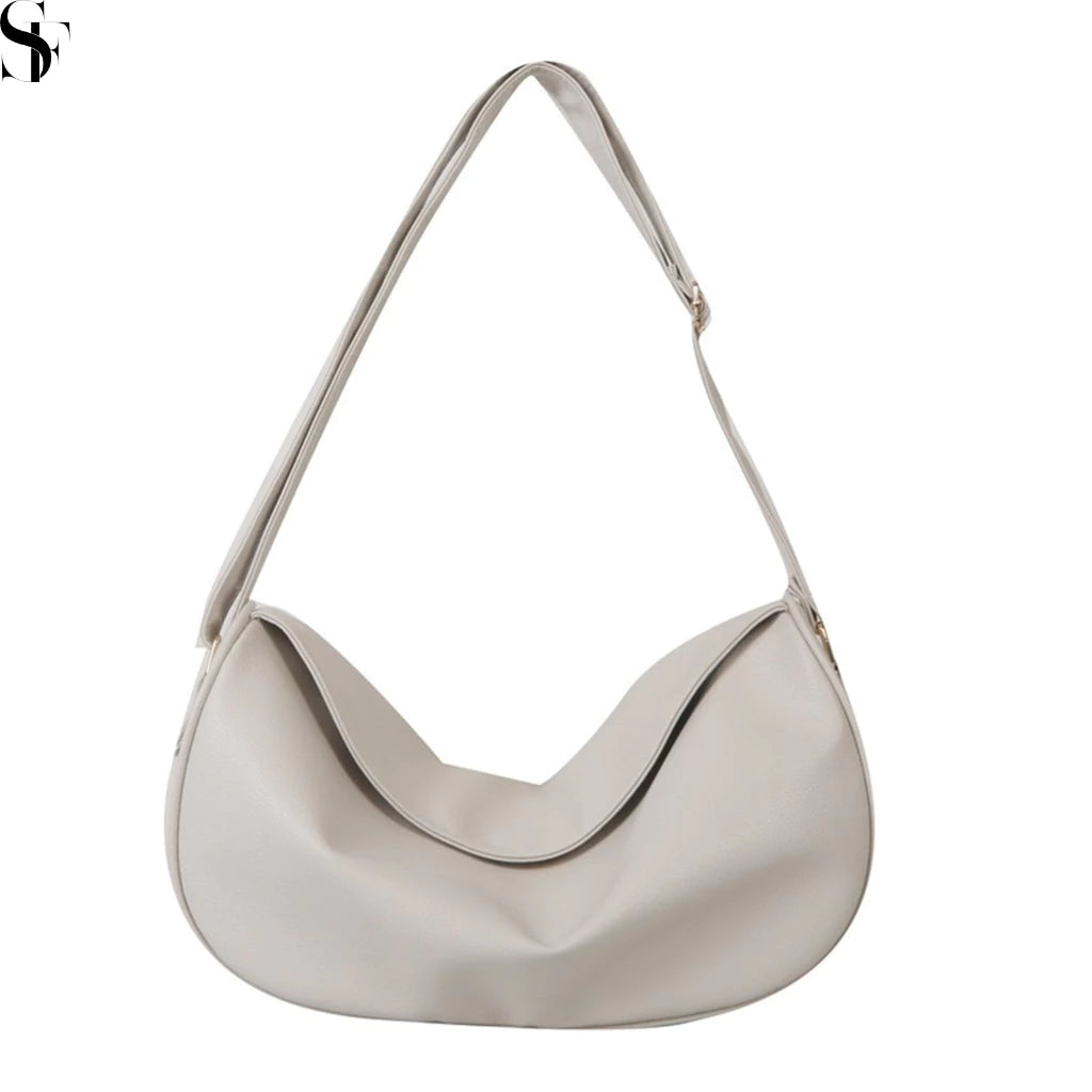 Crescent Leather Casual Sling Bag