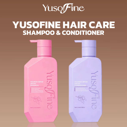 YUSOFINE Nourish-Repair Argan Shampoo + Conditioner + Hair Treatment