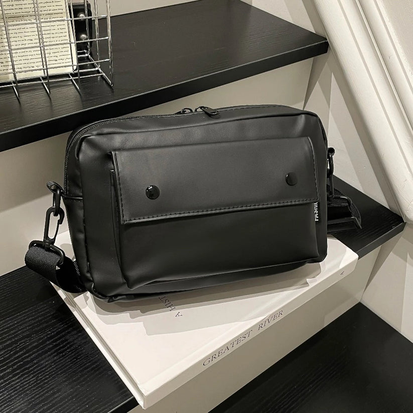 Versatile Sleek & Modern Effortless Casual Messenger Bag w/ Adjustable Strap Front Pocket