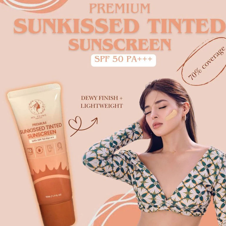MS TSUNG Premium Sunkissed Tinted Sunscreen SPF 50 PA ++++