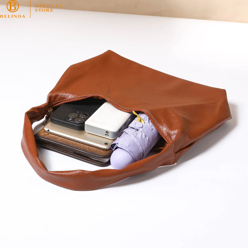 Soft Leather Hobo Bag