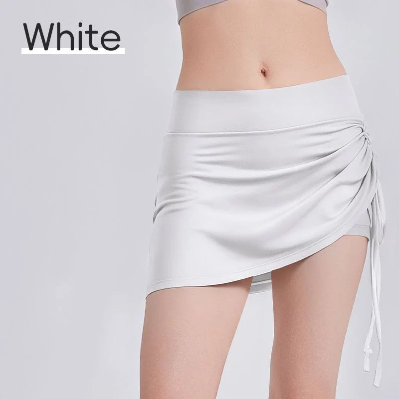 High Waist Elastic Women Side Drawstring Design with Inner Short