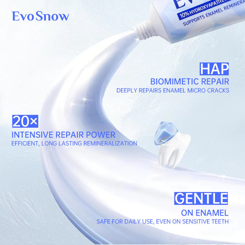 EvoSnow 10% HAP Toothpaste 100g Blueberry Mint