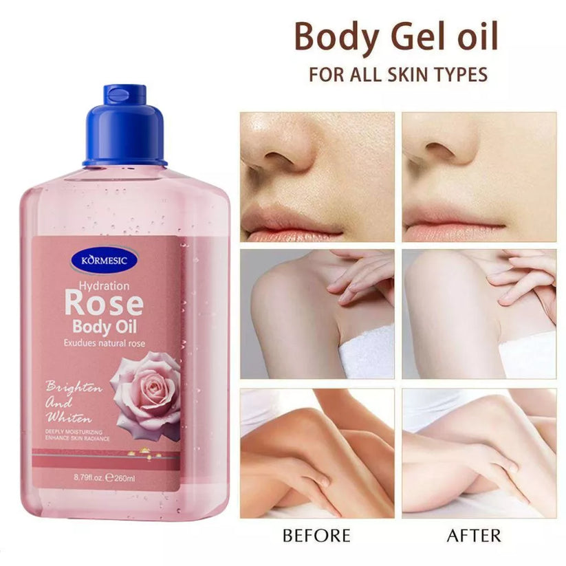 KORMESIC Rose & Niacinamide Brightening Glow Body Oil 260ml