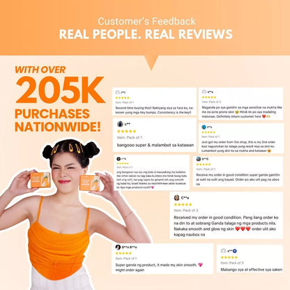 REAL SKIN Whitening and Moisturizing Carrot Soap