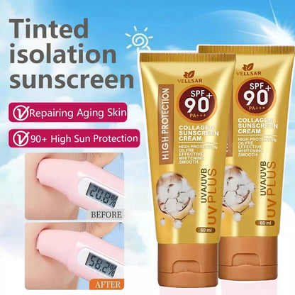 VELLSAR Collage Sunscreen Cream SPF90 PA+++ 60ml