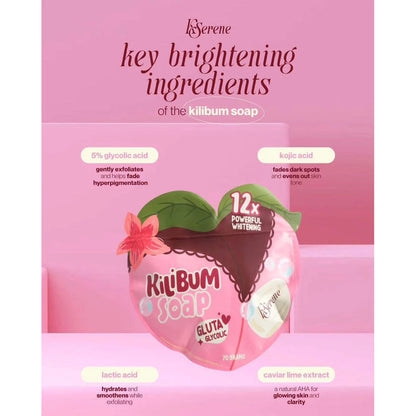 KSERENE KiliBum Gluta Glycolic Soap 3 x 70g