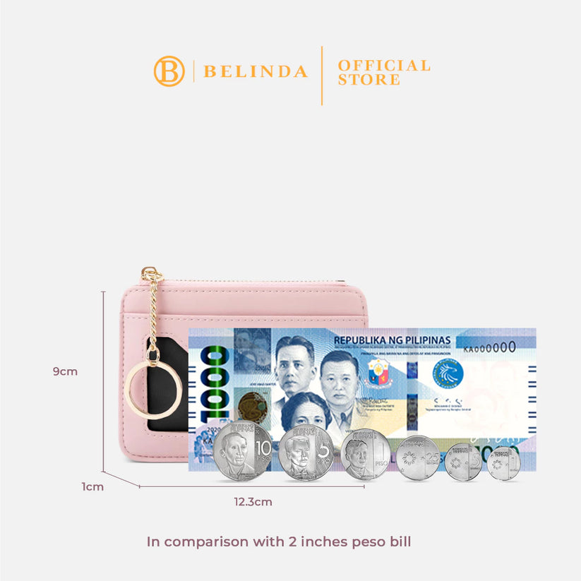 Multi-Slot Card Holder Coin Purse with Keyring