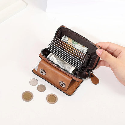 Classic Multi-Card Leather Wallet