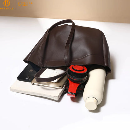 Minimalist Curved-Base Tote Bag