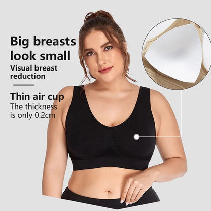 Breathable Seamless Mesh Sports Bra