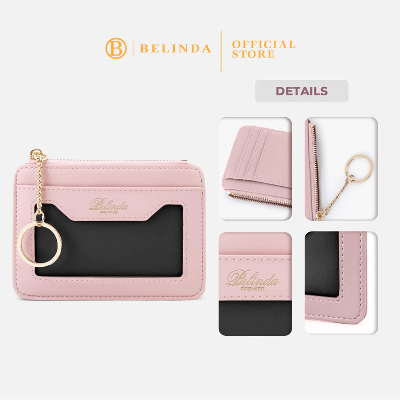Multi-Slot Card Holder Coin Purse with Keyring