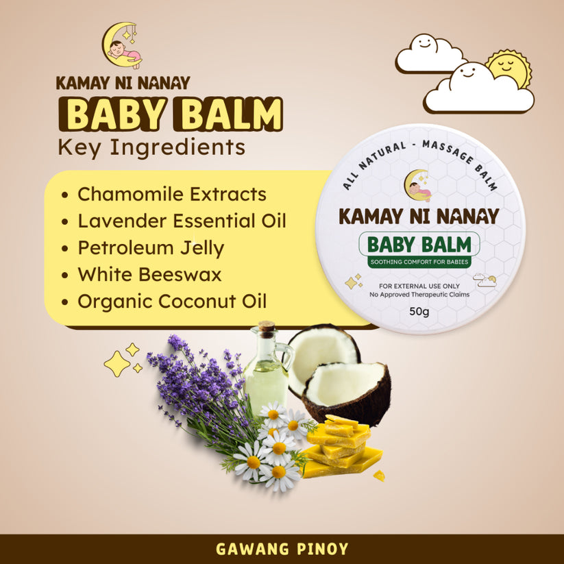 Kamay ni Nanay Baby Balm – Organic Balm for Babies | Safe for G6PD Deficiency