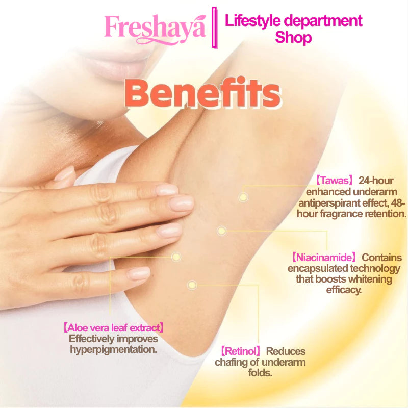 Freshaya Bloom Rush Niacinamide Tawas Deodorant