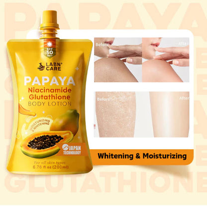LABN' CARE Papaya Niacinamide Glutathione Body Lotion SPF 50 PA+++