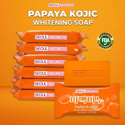 SEOUL SECRET Papaya Kojic 20X Whitening Soap
