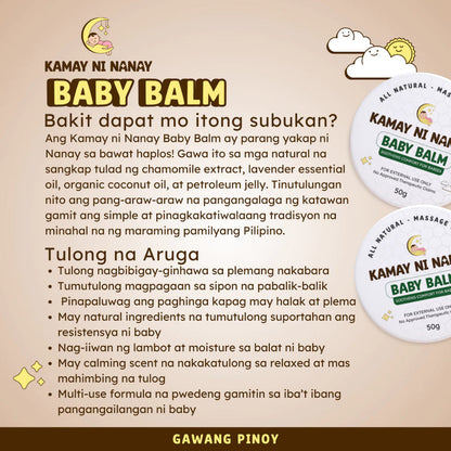 Kamay ni Nanay Baby Balm – Organic Balm for Babies | Safe for G6PD Deficiency