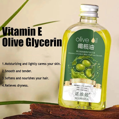 Pure Olive Oil with Vitamin E for Skin, Hair and Face