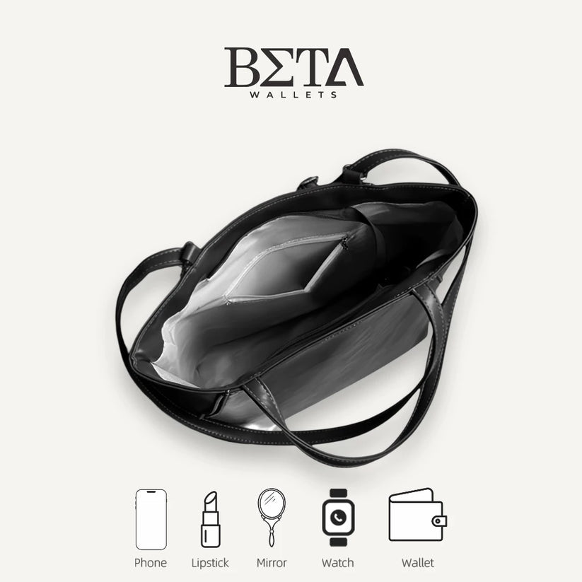 Leather Belt Motif 2-Way Shoulder Bag